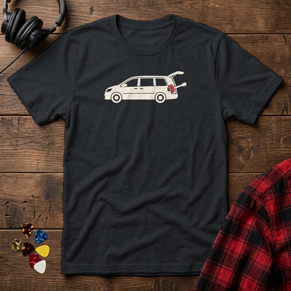 Minivan Guitar Case T-Shirt - Black