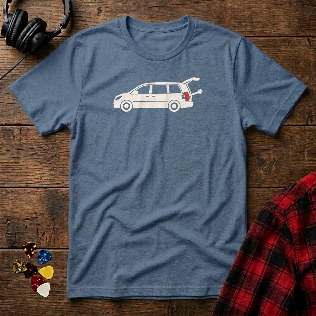 Minivan Guitar Case T-Shirt - Heather Indigo